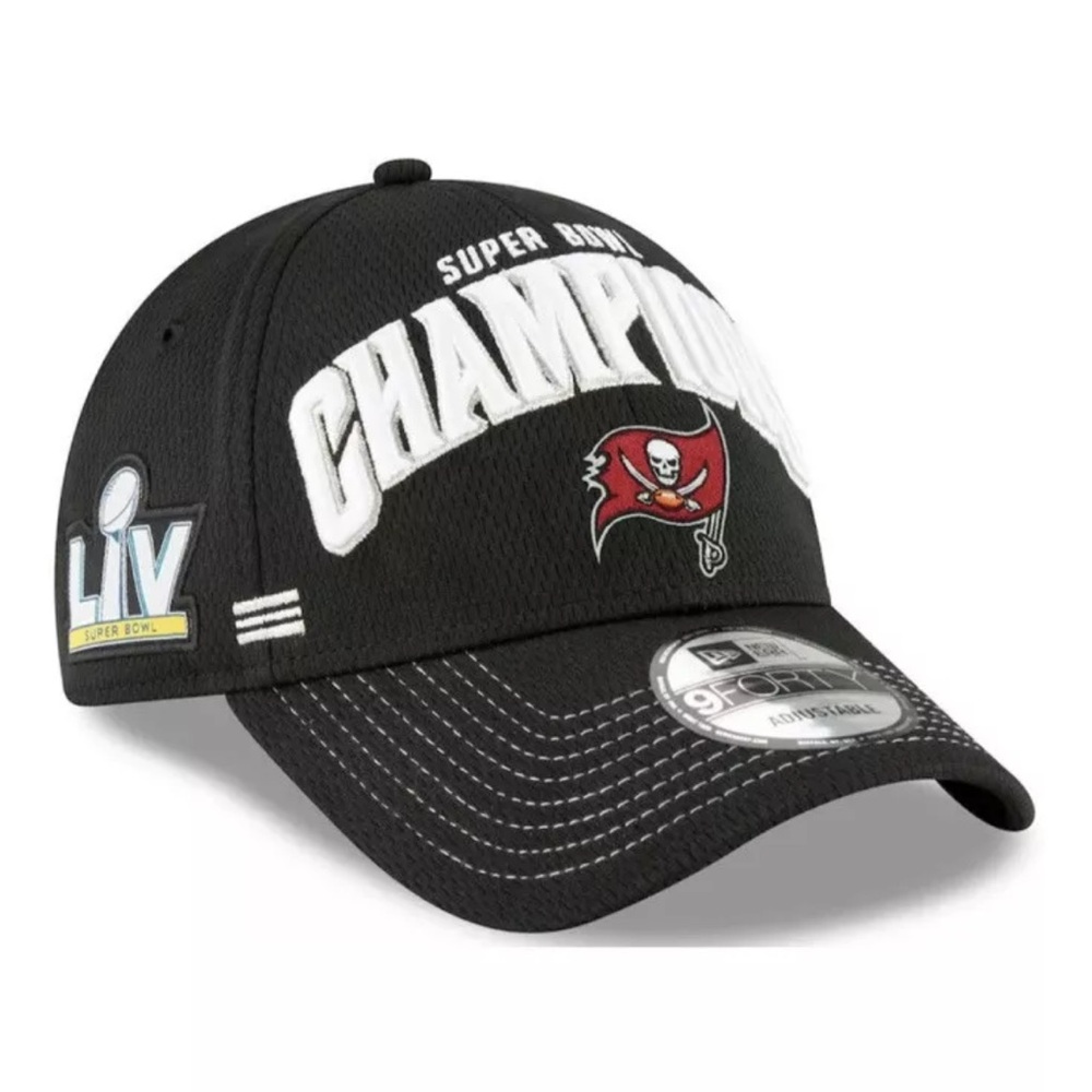 Tampa Bay Buccaneers New Era 9FORTY NFL Super Bowl Champions Locker Room Hat Cap